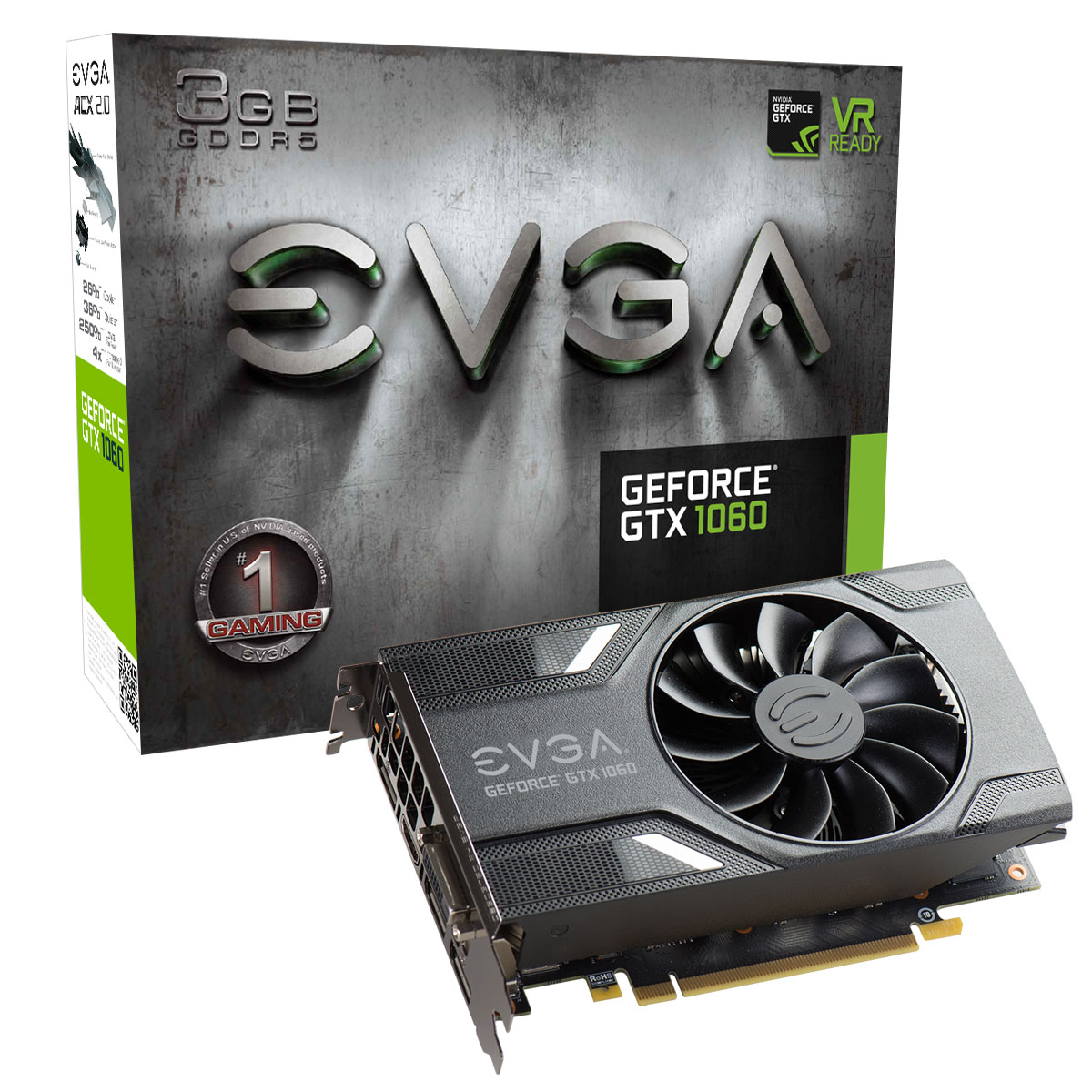 10603g EVGA เปิดตัวกราฟฟิกการ์ดรุ่นใหม่ EVGA GeForce GTX 1060 3GB GDDR5 หลายรุ่นพร้อมวางจำหน่ายแล้ว!!!