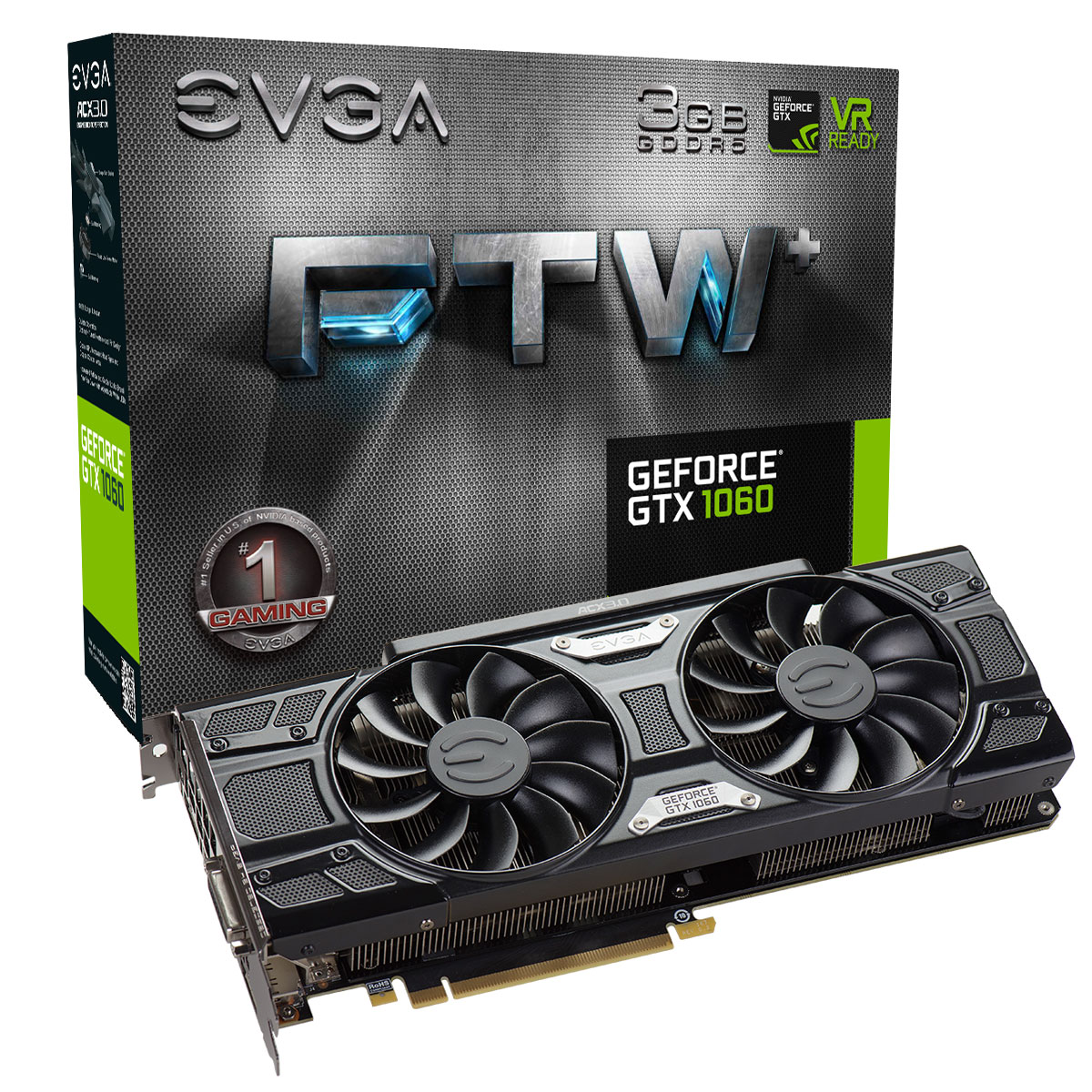 10603gftw1 EVGA เปิดตัวกราฟฟิกการ์ดรุ่นใหม่ EVGA GeForce GTX 1060 3GB GDDR5 หลายรุ่นพร้อมวางจำหน่ายแล้ว!!!