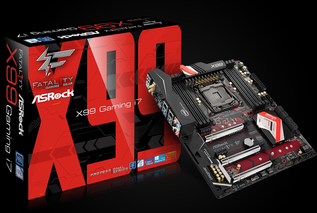 1 ASRock Fatal1ty X99 Professional Gaming i7 เพิ่มศักยภาพให้การจัดเก็บข้อมูลระดับมืออาชีพ