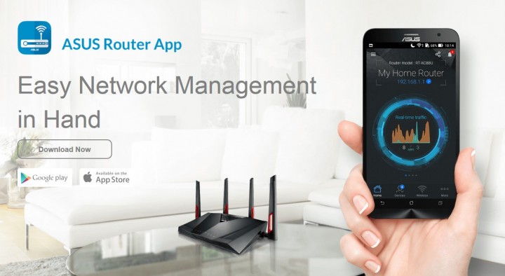 asus1 720x394 ASUS Router APP ให้คุณจัดการระบบเครือข่ายได้เพียงปลายนิ้วสัมผัส