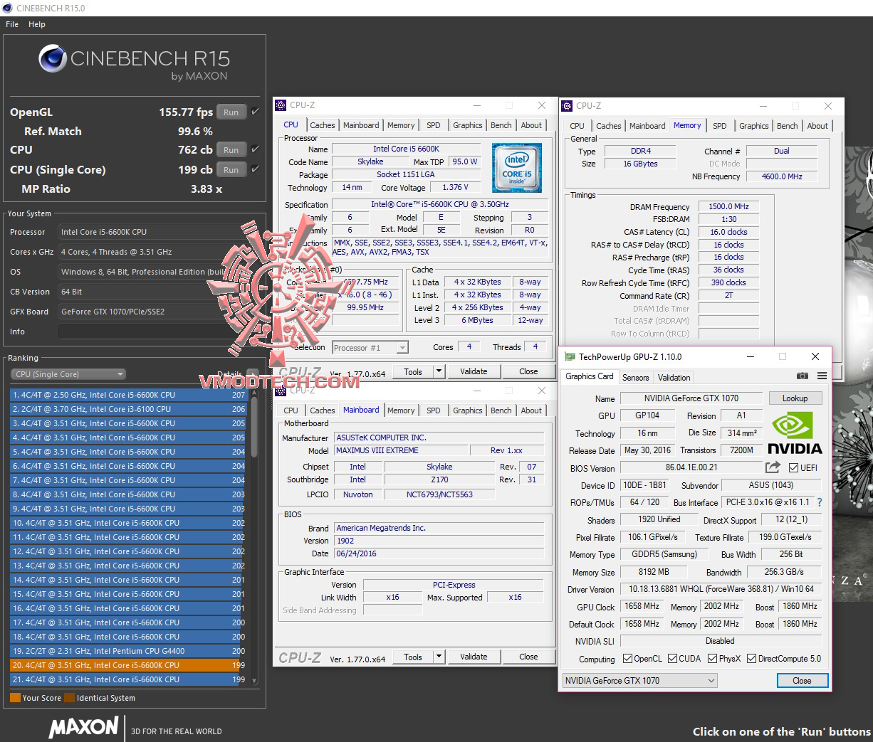 cine15 ADATA XPG Dazzle DDR4 3000Mhz 16GB CL16 16 16 1.35V Review 