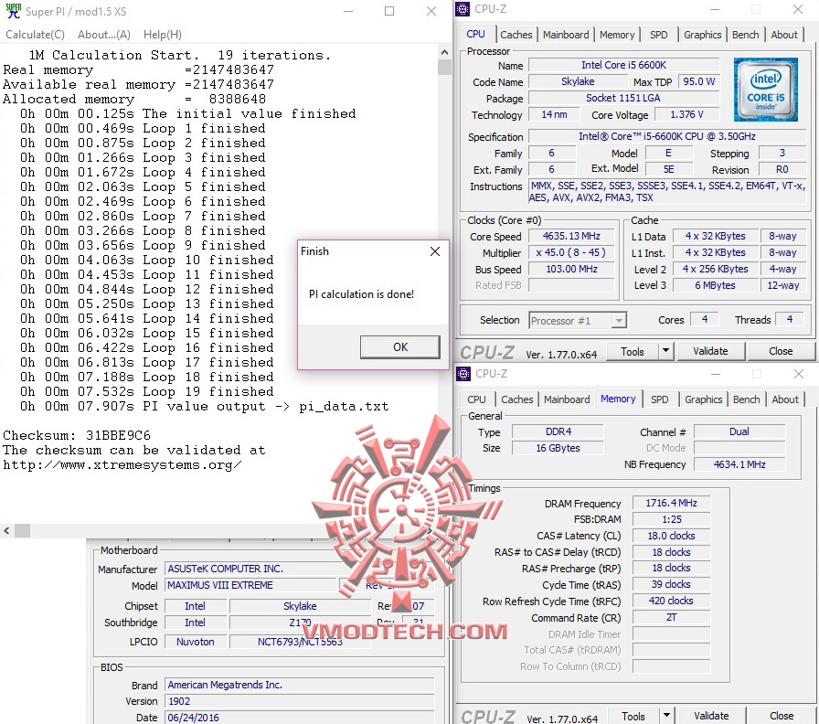 superpi1 34 ADATA XPG Dazzle DDR4 3000Mhz 16GB CL16 16 16 1.35V Review 