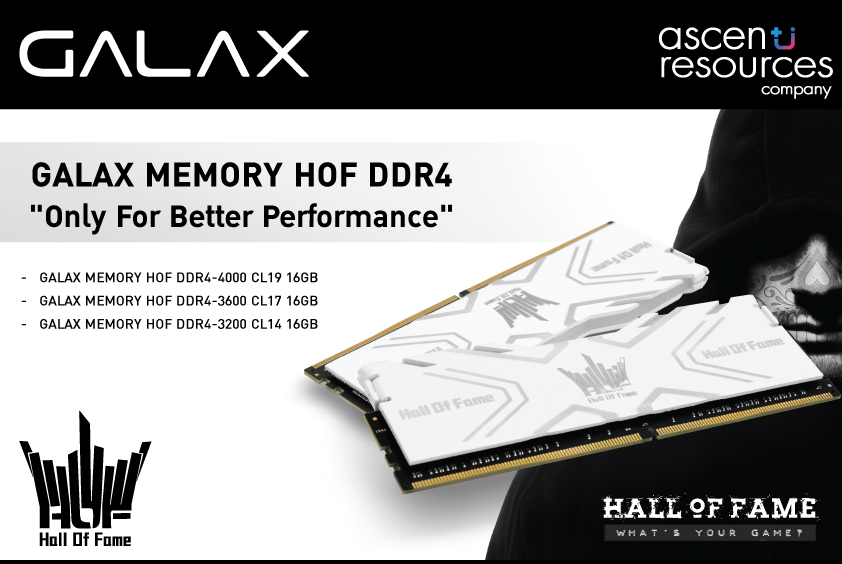 pr galax ram มีขายแล้ว !! GALAX Memory HOF DDR4 สุดยอดแรมสำหรับการ Overclock เราเน้นที่ Performance Only !! 