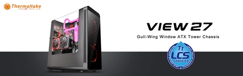 1 Thermaltake เปิดตัวเคสรุ่นใหม่ล่าสุด View 27 Gull Wing Window ATX Mid Tower Chassis 