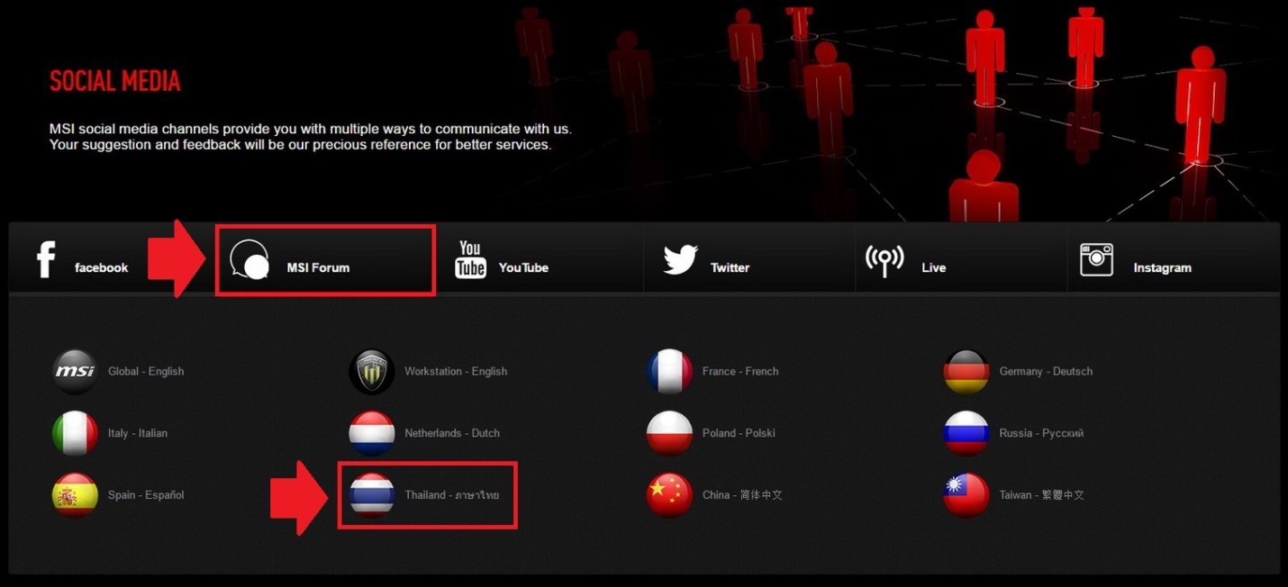 6 MSI Thailand เปิดตัว Official Forum อย่างเป็นทางการง่ายต่อการใช้งาน รองรับการค้นหาข้อมูลที่เป็นภาษาไทย เพื่อรองรับกลุ่มชุมชนผู้ใช้งาน
