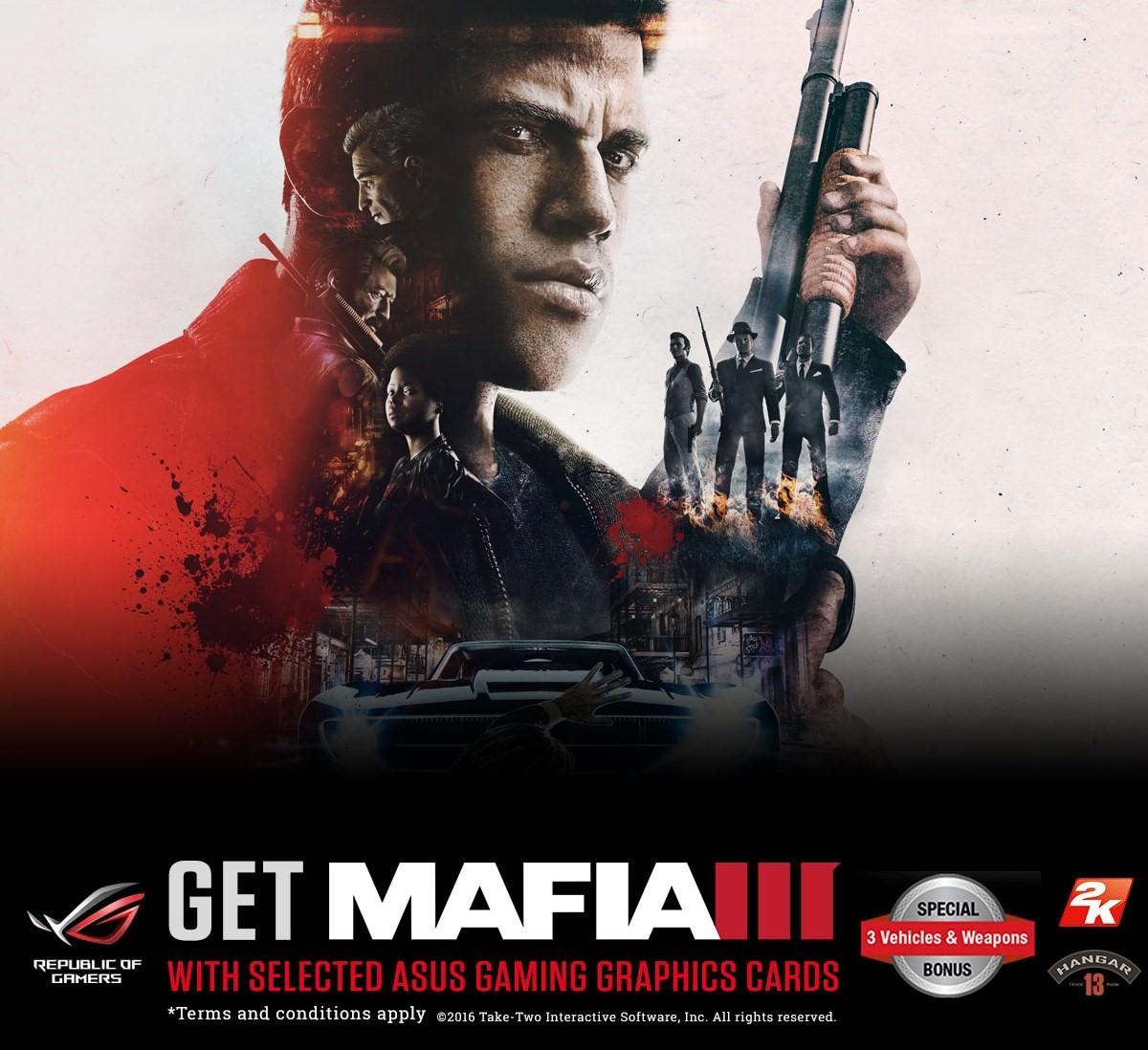 11 เอซุสจัดหนักสมนาคุณแด่เกมเมอร์หัวใจ GTX 10 ซีรีย์ด้วย Mafia III