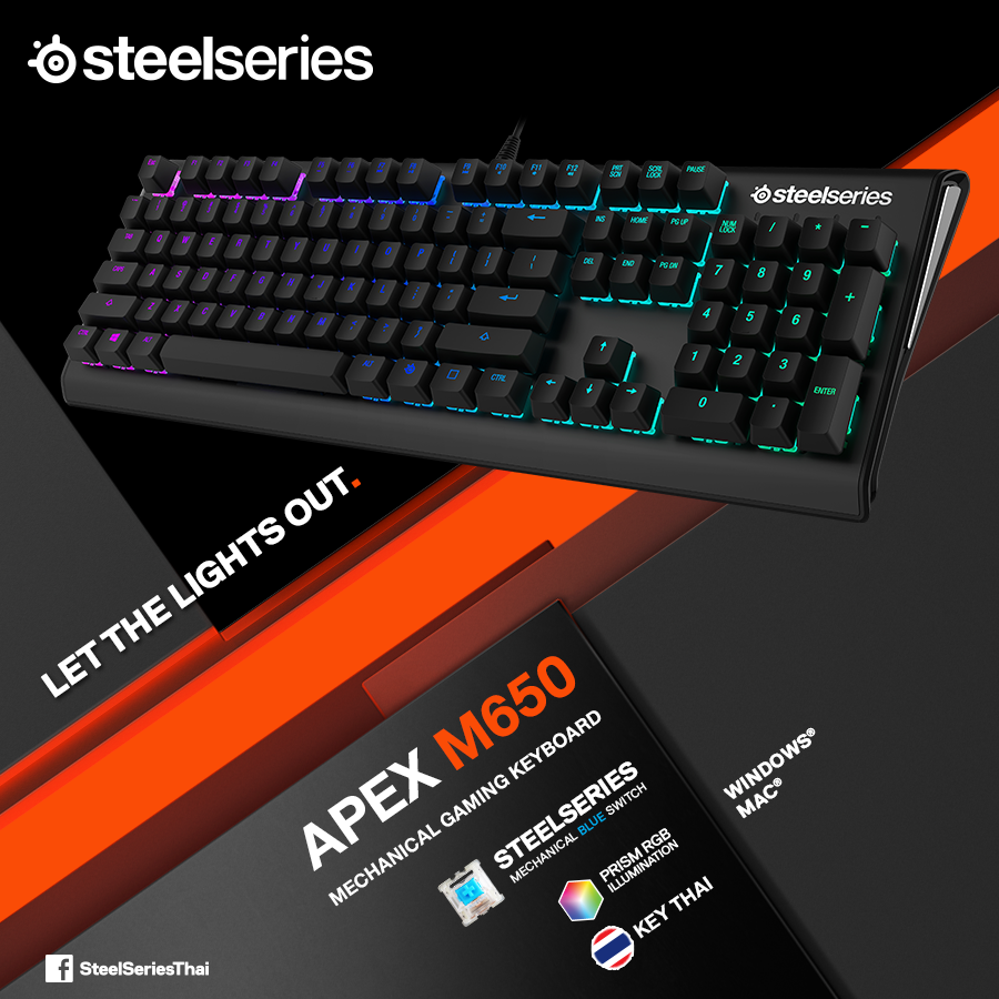 m650 fb post v2 STEELSERIES APEX M650 RGB Mechanical Keyboard ดีไซน์ Exclusive สำหรับเกมเมอร์เอเชียโดยเฉพาะ