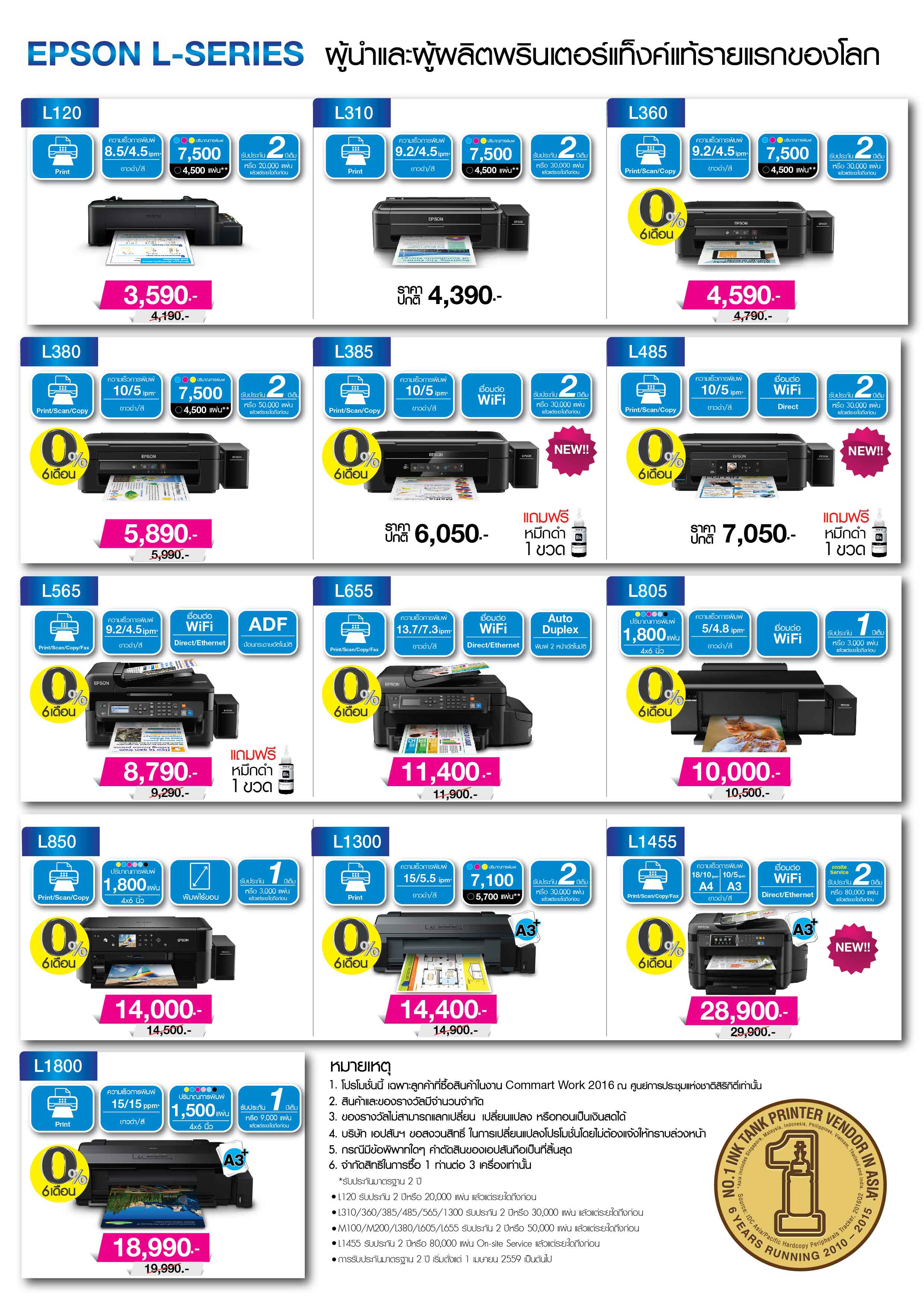 epson commart 4 เอปสัน ขนทัพสินค้าในงาน Commart Work 2016