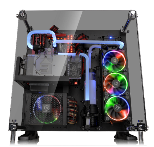 thermaltake core p5 tempered glass edition atx wall mount chassis 5mm thick tempered glass window with stunning viewing Thermaltake เปิดตัวเคสรุ่นใหม่ล่าสุด Core P5 Tempered Glass Edition 