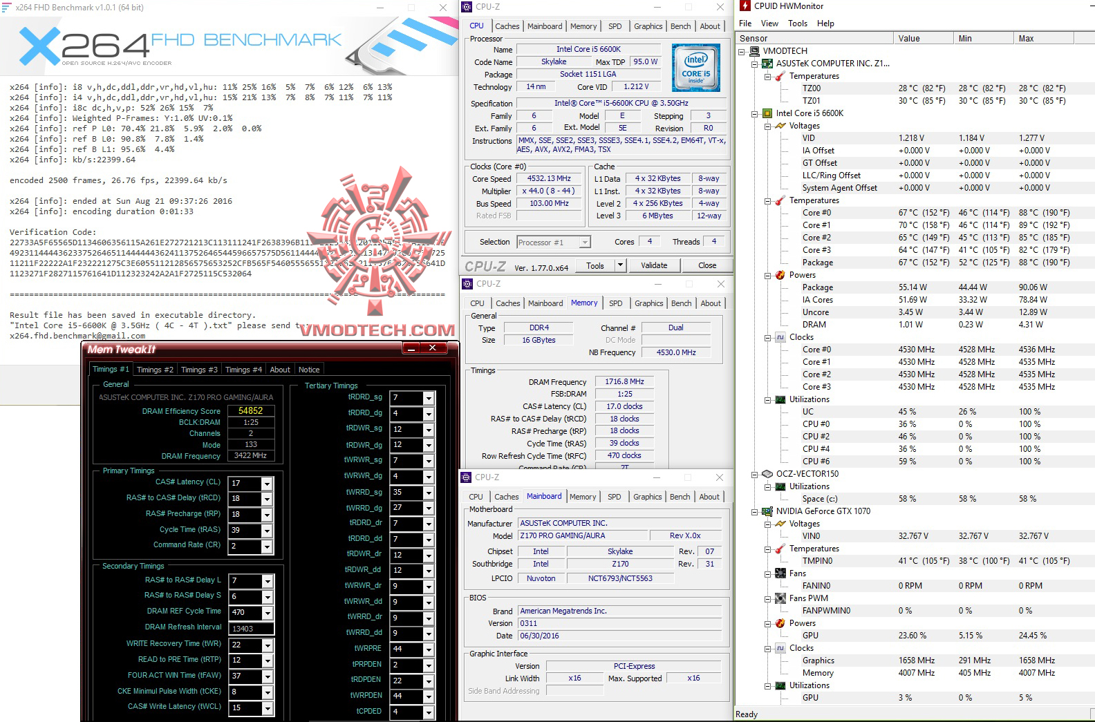 x264 11 APACER BLADE FIRE 16GB DDR4 3200Mhz CL16 REVIEW