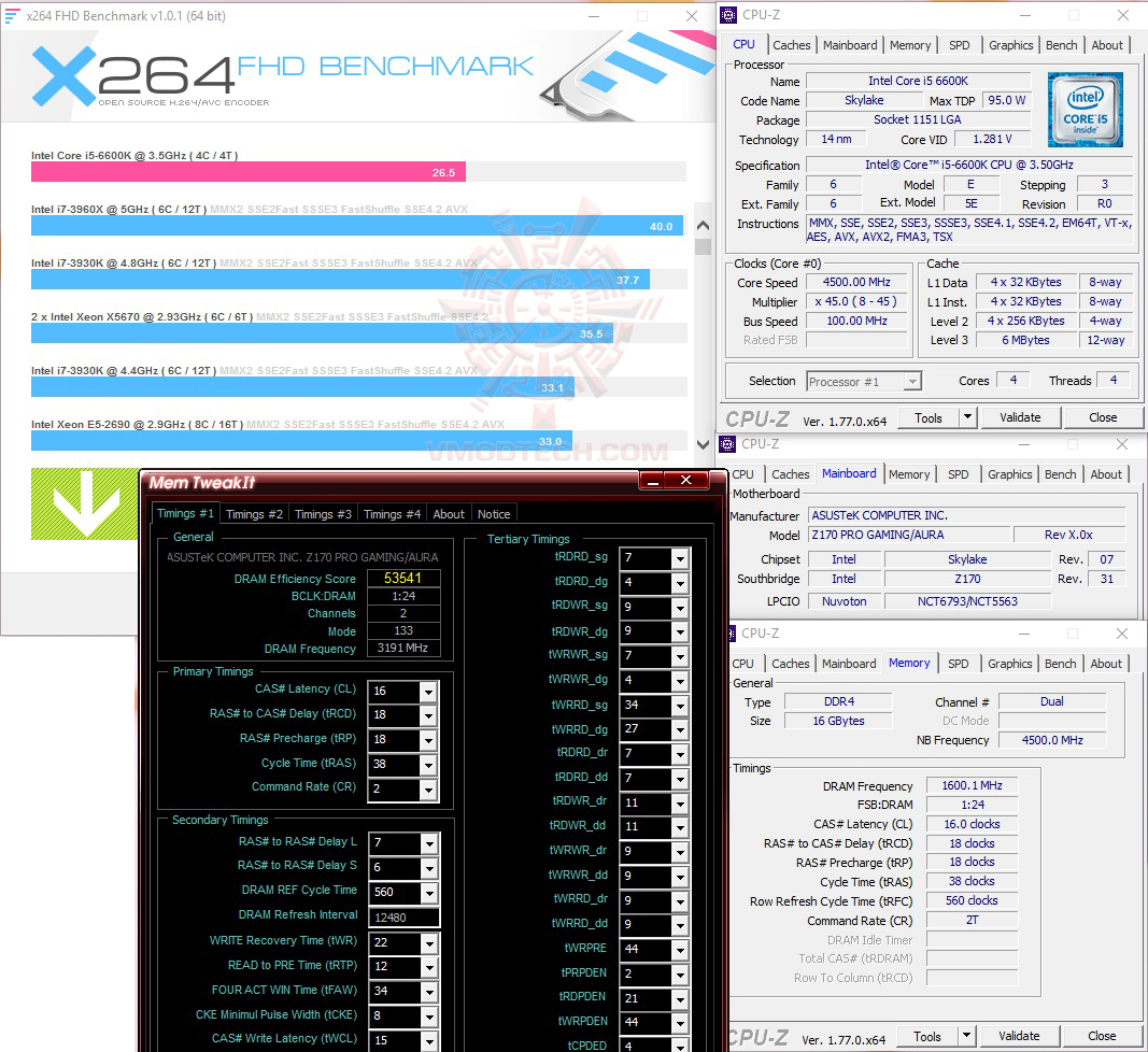 x264 APACER BLADE FIRE 16GB DDR4 3200Mhz CL16 REVIEW