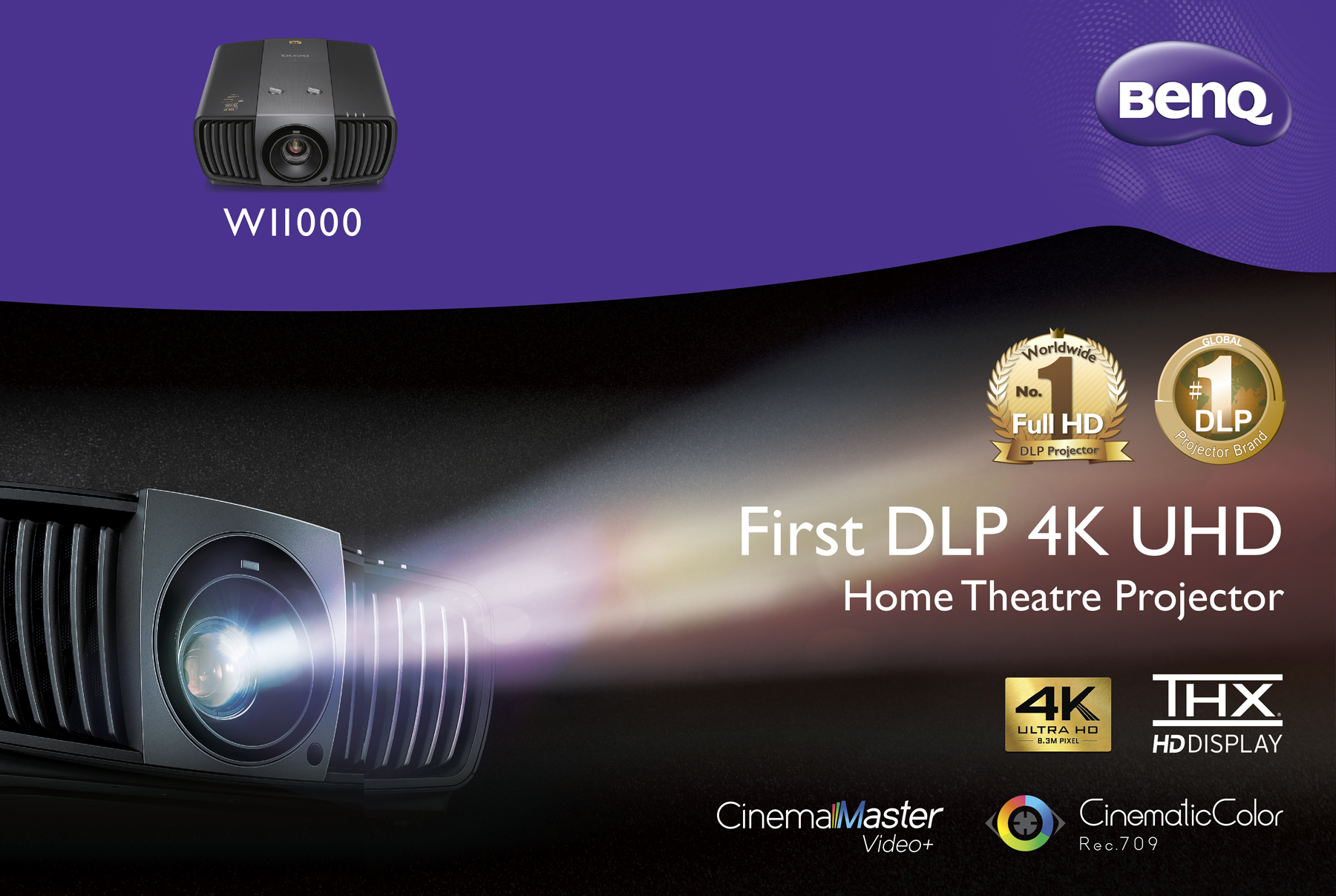 pp board 185 x 124 cm 01 BenQ เปิดตัว W11000 โฮมเธียเตอร์โปรเจคเตอร์ DLP 4K Ultra HD เครื่องแรกของโลก