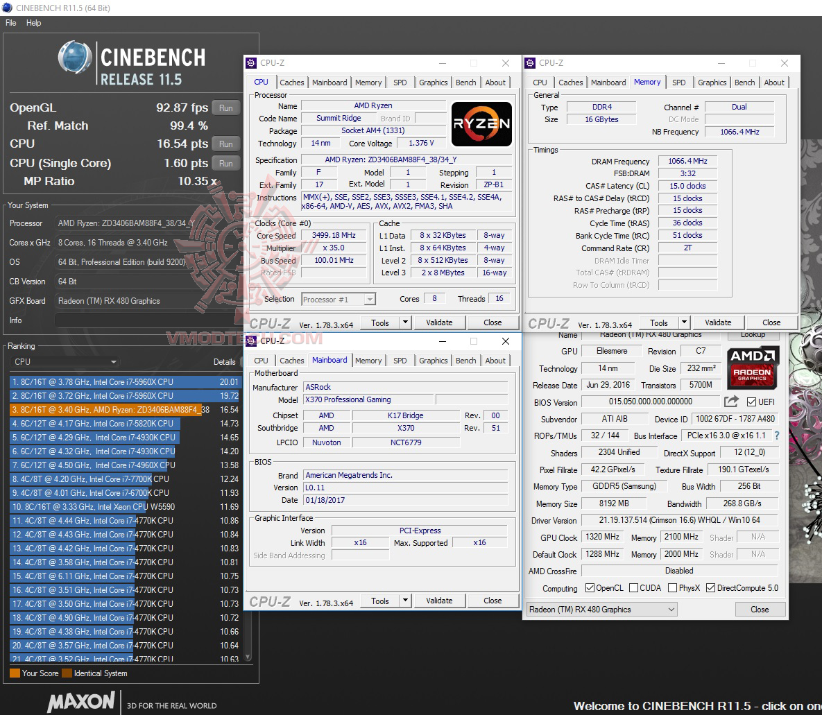 cine11 AMD RYZEN 7 1700X REVIEW 