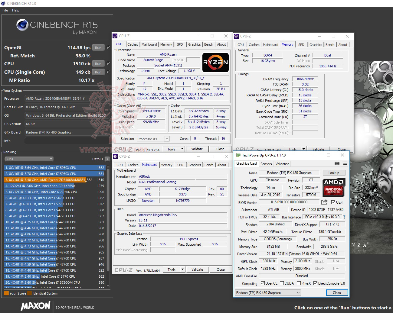 cine15 AMD RYZEN 7 1700X REVIEW 