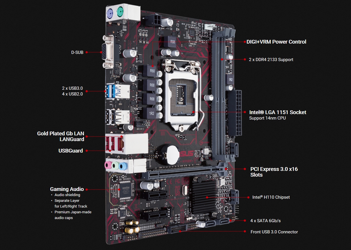 h110m v Ascenti Resources เปิดตัวเมนบอร์ดสุดทน คุณภาพสูง จาก ASUS รุ่น EX B150M V5 และ EX H110M V