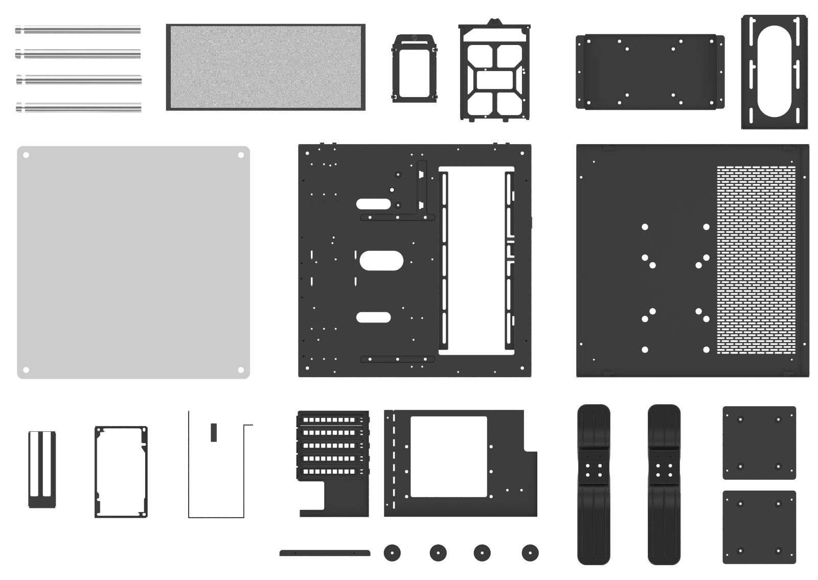 thermaltake core p1 tempered glass edition mini itx wall mount chassis dmd aee2809c dismantlable modular design Thermaltake เปิดตัวเคส Core P1 Tempered Glass Edition Mini ITX 