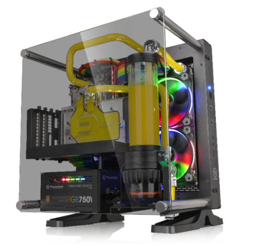 thermaltake core p1 tempered glass edition mini itx wall mount chassis Thermaltake เปิดตัวเคส Core P1 Tempered Glass Edition Mini ITX 