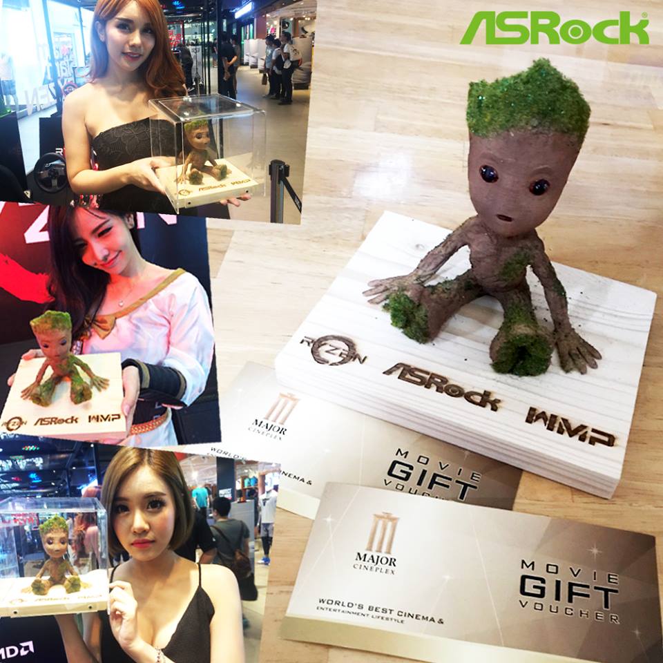 asrock baby groot event ASRock Thailand ใจดี ลุ้นตุ๊กตา Baby Groot ฟรี พร้อมตั๋วหนัง 