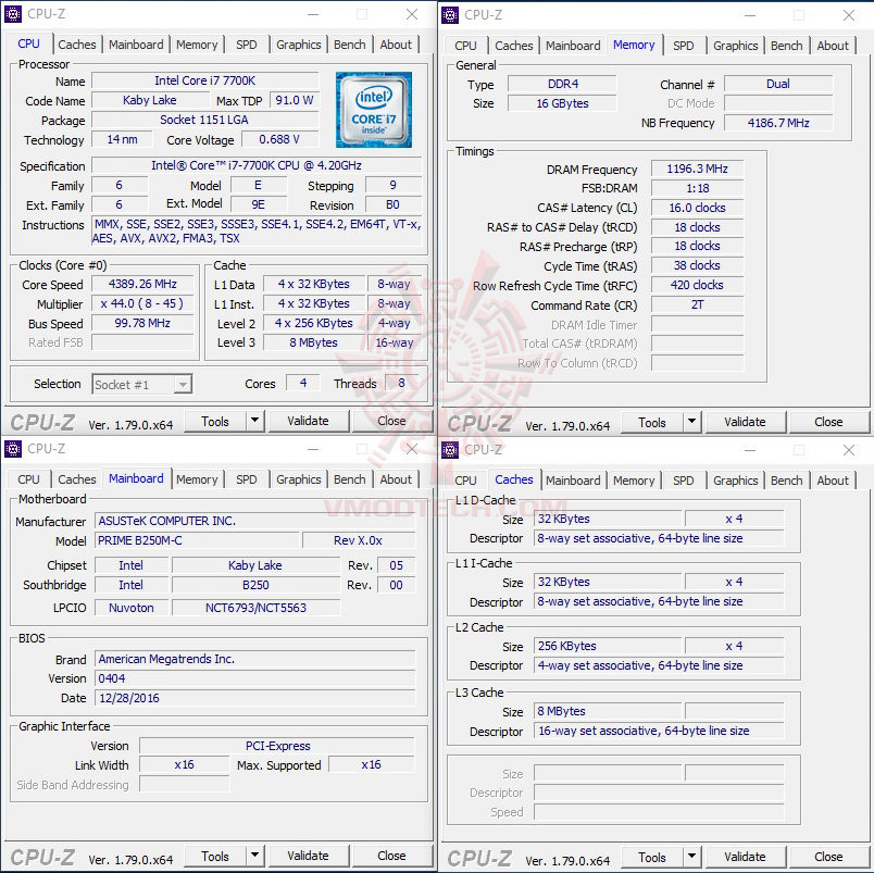 cpuid ASUS PRIME B250M C/CSM REVIEW