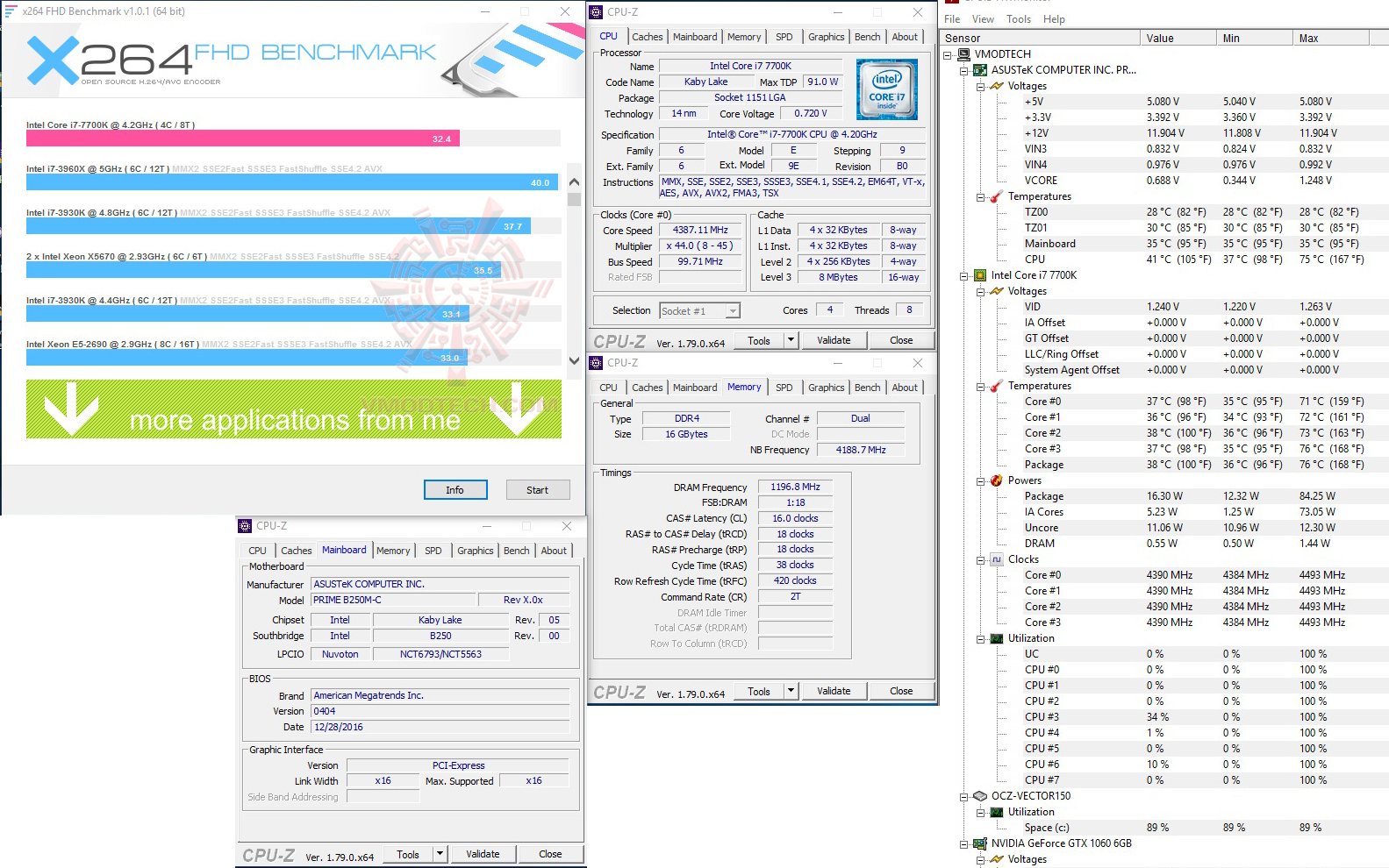 x264 ASUS PRIME B250M C/CSM REVIEW