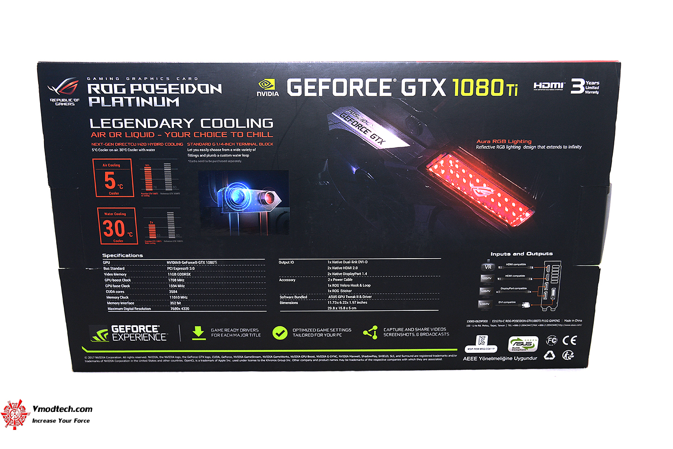 dsc 8851 ASUS ROG Poseidon GeForce GTX 1080 TI 11GB Platinum Edition Review 