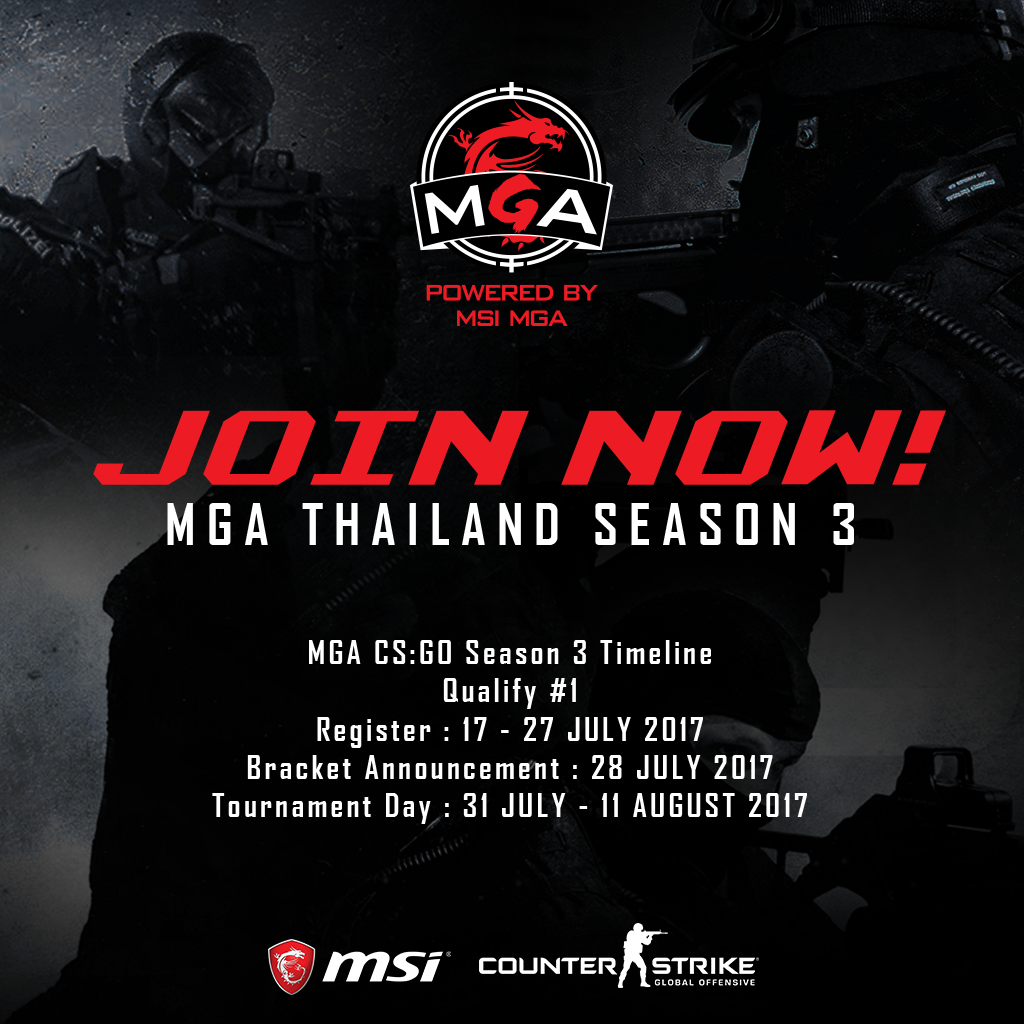 aw pr csgo MSI เปิดตัวการแข่งขัน MGA Thailand Tournament SEASON 3