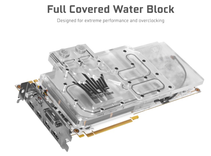 1080tihof water full water บริษัท เอสเซนตี้ รีซอร์สเซส จำกัด ผู้นำเข้าและจัดจำหน่าย GALAX Graphic Card การ์ดจอ คอเกมที่ Overclock แรงมาตั้งแต่อยู่ในกล่อง พร้อมขายแล้ว !! GALAX GeForce GTX 1080Ti HOF Watercooled การ์ดจอที่ออกแบบทุกอย่างมาเพื่อคอ Extreme อย่างแท้จริง