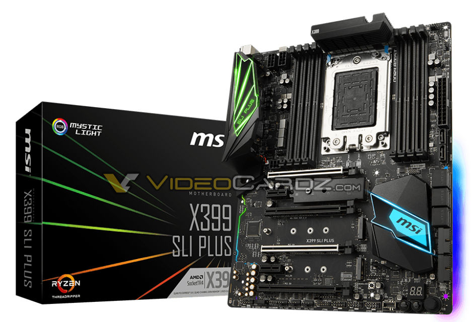 msi x399 sliplus ส่องเมนบอร์ดรุ่นใหม่ MSI X399 SLI PLUS ขุมพลังตัวแรงรุ่นใหม่จาก MSI เพื่อ AMD Ryzen Threadripper โดยเฉพาะ !!!  