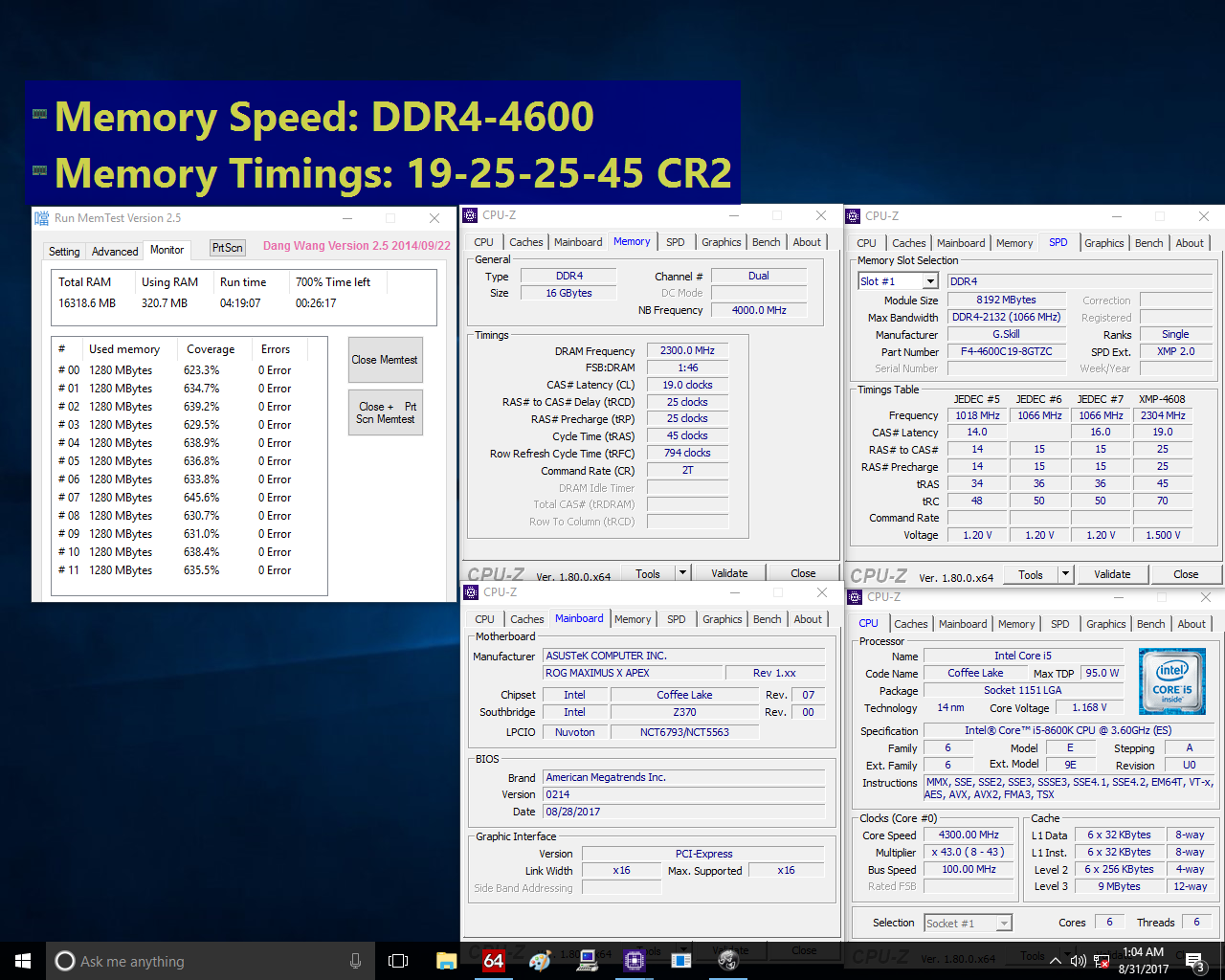 02 z370 4600mhz 2x8gb G.SKILL เปิดตัวแรม DDR4 ในระดับ Extreme ตัวแรงรองรับซีพียู 8th Gen Intel® Core™ รุ่นใหม่ล่าสุดในแพลตฟอร์ม Z370 