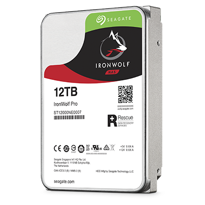 ironwolf pro 12tb left 400x4001 Seagate ประกาศความยิ่งใหญ่ด้วยไดรฟ์ IronWolf และ BarraCuda Pro 12 TB 