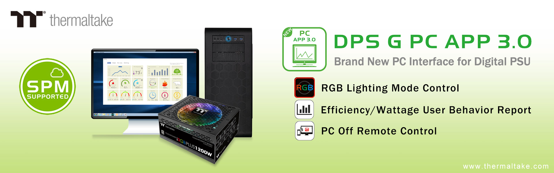 thermaltake unveils the new dps g pc app 3 0 Thermaltake เปิดตัวแอพพลิเคชั่นใหม่ล่าสุด DPS G PC APP 3.0 ทีี่ใช้กับ PSU ให้มีประสิทธิภาพมากยิ่งขึ้น