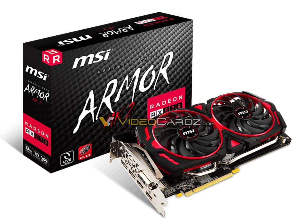 msi rx570 armor mk22 1000x751 เกมส์เมอร์ค่ายแดงมีหวัง MSI เตรียมออกการ์ดจอในรุ่นใหม่ MSI Radeon RX 570 Armor MK2 มาพร้อมกับดีไซน์ใหม่สุดเฉียบ 