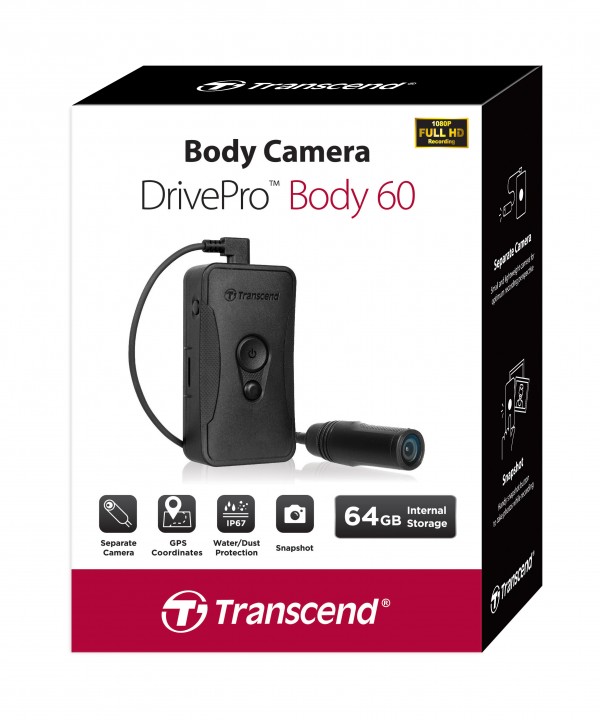 transcend drivepro body 60 package1 600x720 ทรานส์เซนด์ เปิดมุมมองใหม่ด้วย DrivePro Body 60 กล้องติดตัวบุคคล