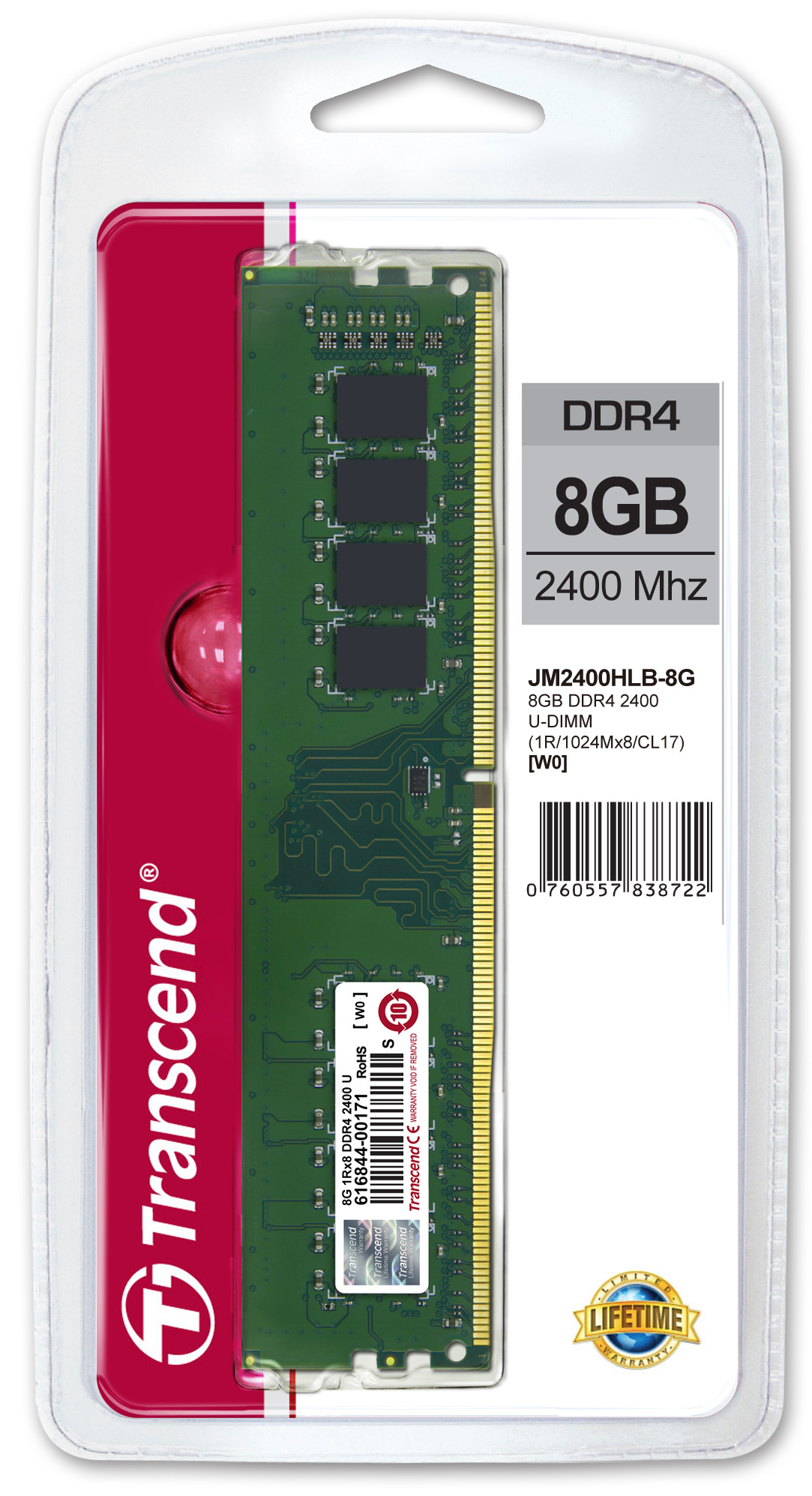 ddr4 jm2400hlb 8g ทรานส์เซนด์ เปิดตัว JetRam DDR4 หน่วยความจำคุณภาพสูงในราคาประหยัด