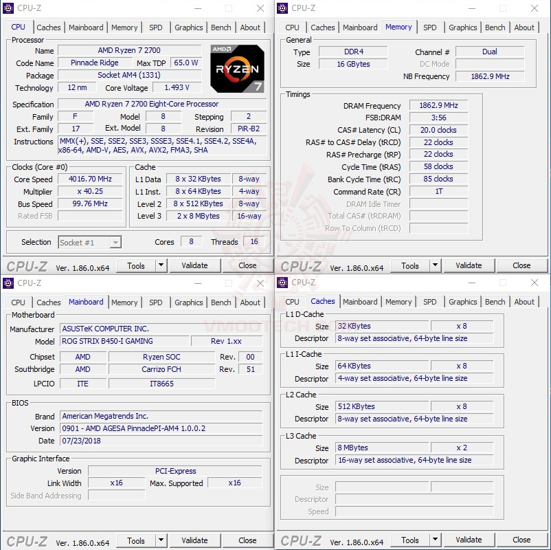 cpuid3700 ASUS ROG STRIX B450 I GAMING REVIEW