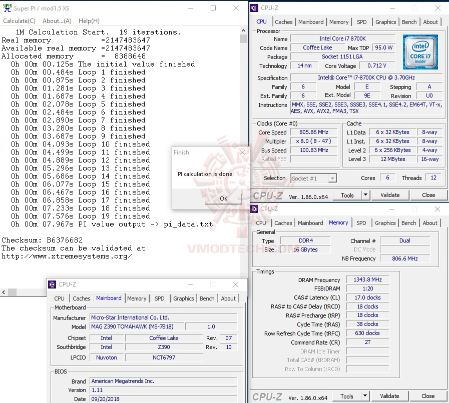 s1 MSI MAG Z390 TOMAHAWK & Intel Core i7 8700K REVIEW