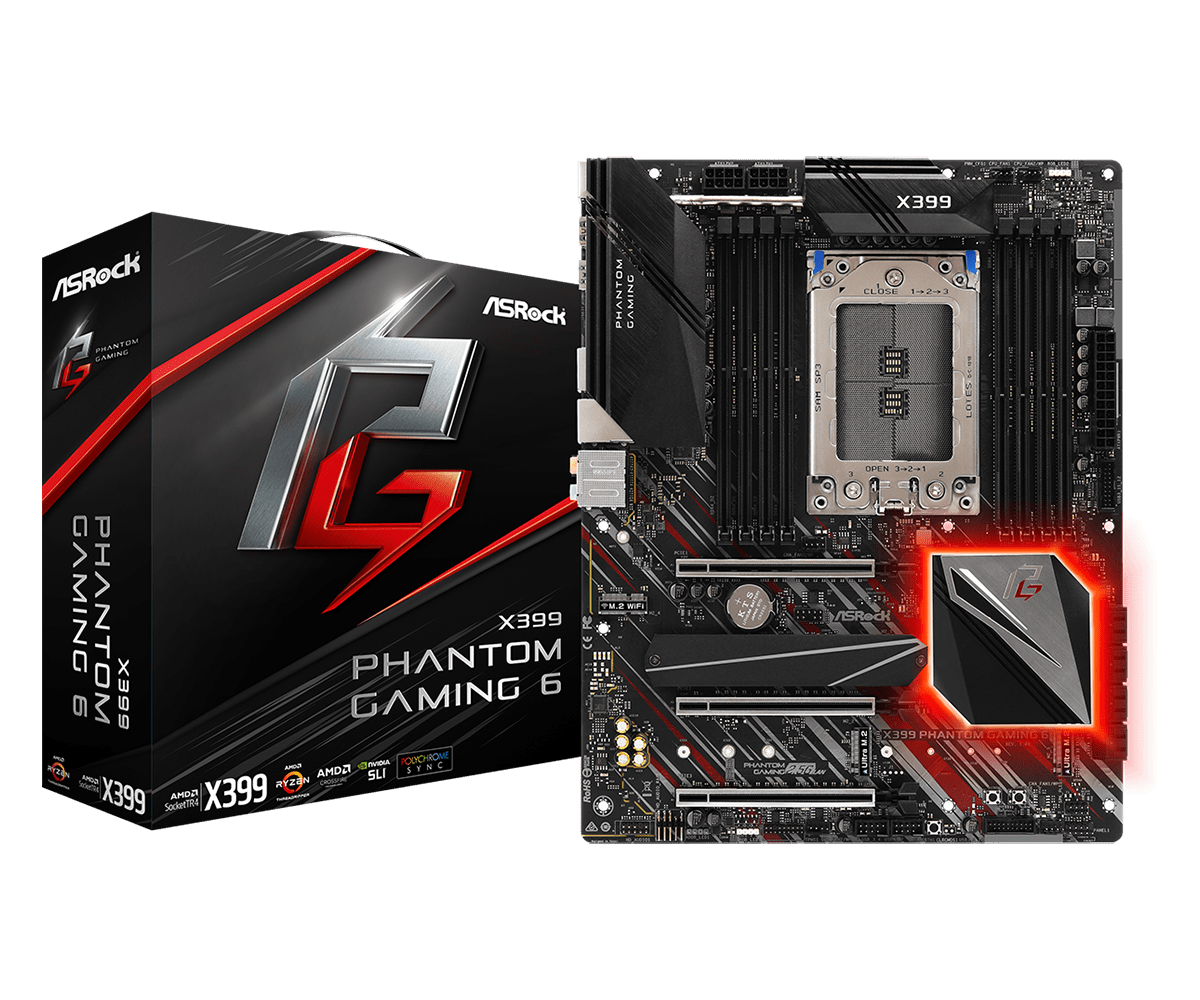 20181126 asrock x399 phantom gaming 6 pr product photo ASRock เปิดตัว ASRock X399 Phantom Gaming 6 กับความสมบรูณ์แบบเพื่อซีพียู AMD Ryzen™ Threadripper™ X series โดยเฉพาะ!!