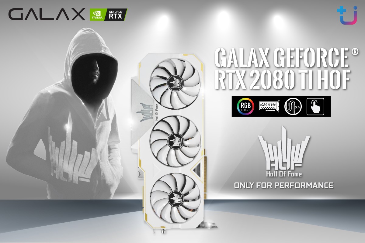 pr galax geforce rtx 2080ti hof เข้าไทย พร้อมขายแล้ว !! นี่คือสุดยอดการ์ดจอที่รอคอย !! GALAX GeForce RTX 2080Ti Hall Of Fame การ์ดจอสีขาวทรงพลัง “Only For Performance”