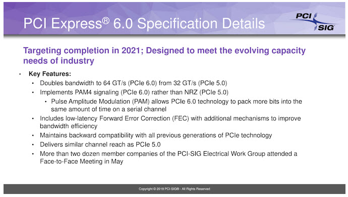 2019 06 19 21 51 02 PCI SIG ประกาศรายละเอียดสเปค PCIe 6.0 กับความเร็วสูงสุดถึง 64 GT/s กันเลยทีเดียวพร้อมใช้งานในปี 2021 