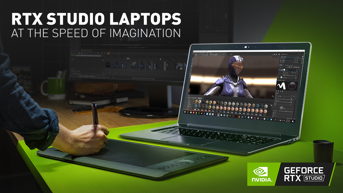 rtx studio laptops at the speed of imagination NVIDIA ประกาศเปิดตัวผลิตภัณฑ์รุ่นใหม่และโซลูชั่นใหม่ในงาน SIGGRAPH สำหรับสตูดิโอนักพัฒนาและครีเอเตอร์เพื่อใช้สร้างสรรค์งานระดับมืออาชีพโดยเฉพาะ 