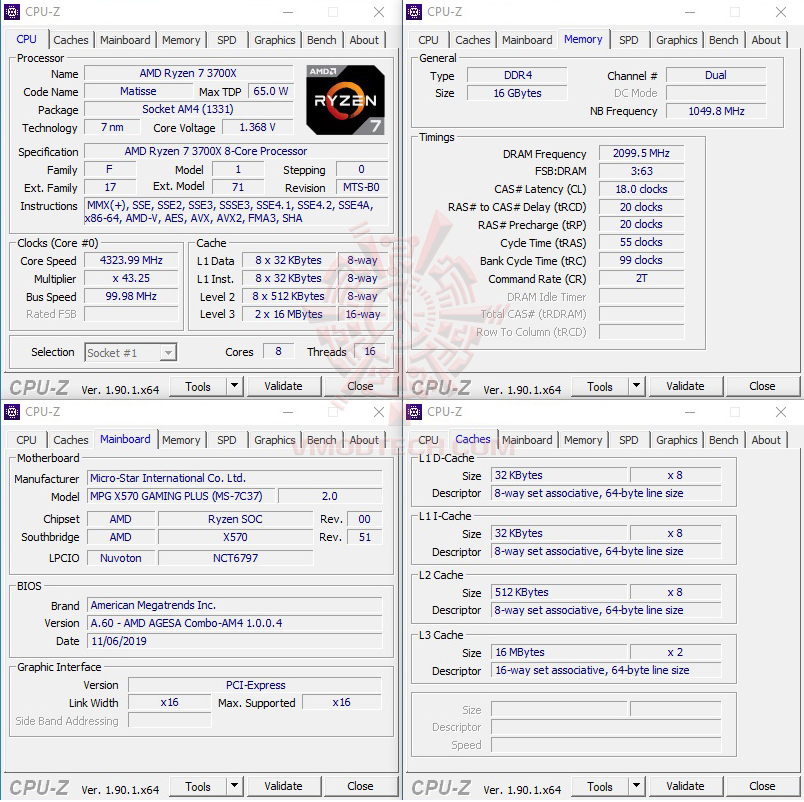 cpuid MSI MPG X570 GAMING PLUS REVIEW