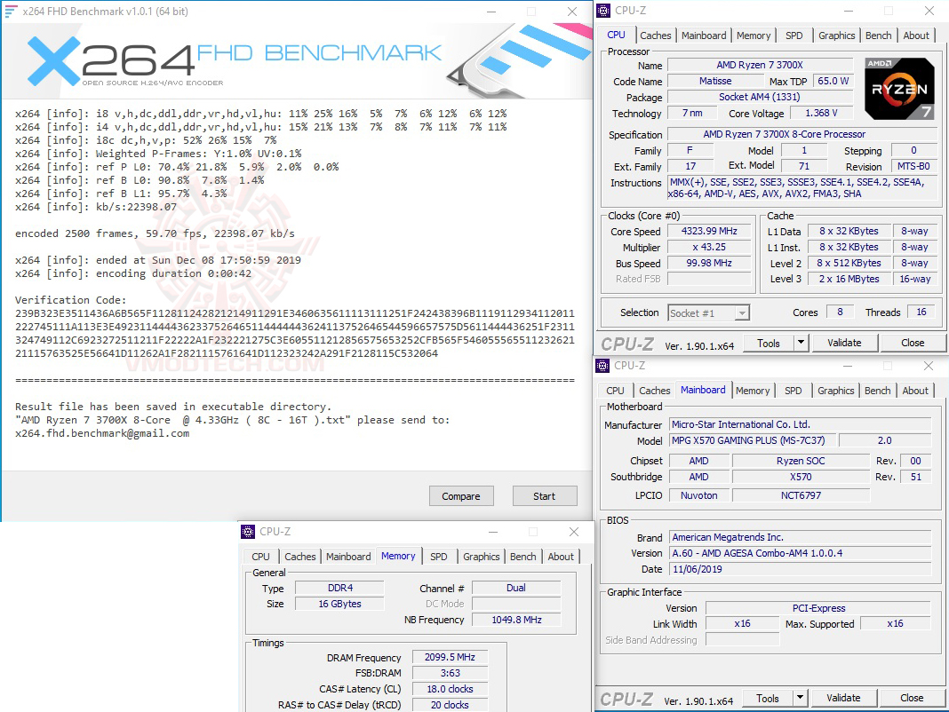 x264 1 MSI MPG X570 GAMING PLUS REVIEW