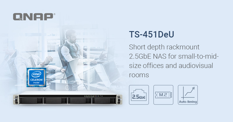 ts 451deu pr868 en QNAP เปิดตัวอุปกรณ์ QNAP TS 451DeU 2G  4 bay Rackmount NAS แบบ Dual Core  NAS Rackmount ในระดับเริ่มต้นที่ช่วยประหยัดค่าใช้จ่ายได้มาก 