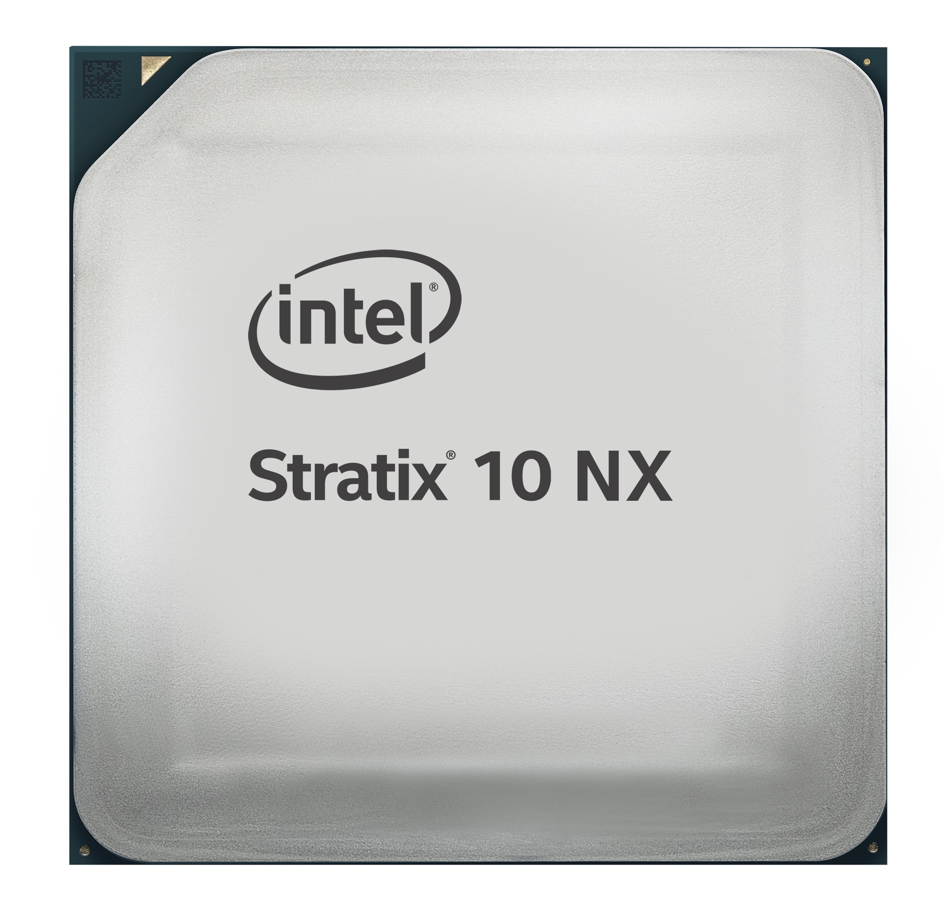 intel stratix 10 nx fpga front อินเทลเปิดตัวแพลตฟอร์มปัญญาประดิษฐ์และการวิเคราะห์ขั้นสูงที่ล้ำหน้าที่สุด พร้อมเผยโปรเซสเซอร์ โซลูชันหน่วยความจำ การจัดเก็บข้อมูล และ FPGA ใหม่ๆ