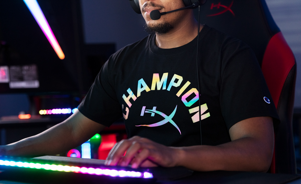 hx champion2 tshirt HyperX และ Champion® Athleticwear เปิดตัวเครื่องแต่งกายรุ่นที่สอง ด้วยคอลเลคชั่น The Reflective