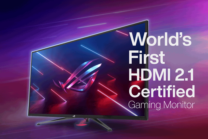 worldu2019s first hdmi 21 certified with 4k 120hz gaming monitor156263 ASUS เปิดตัวจอเกมส์มิ่งรุ่นแรกของโลกที่รองรับ HDMI 2.1 Certified มาพร้อมความละเอียด 4K 120Hz ขนาดหน้าจอ27 ,32 และ 43นิ้ว เพื่อคอเกมส์เมอร์โดยเฉพาะ