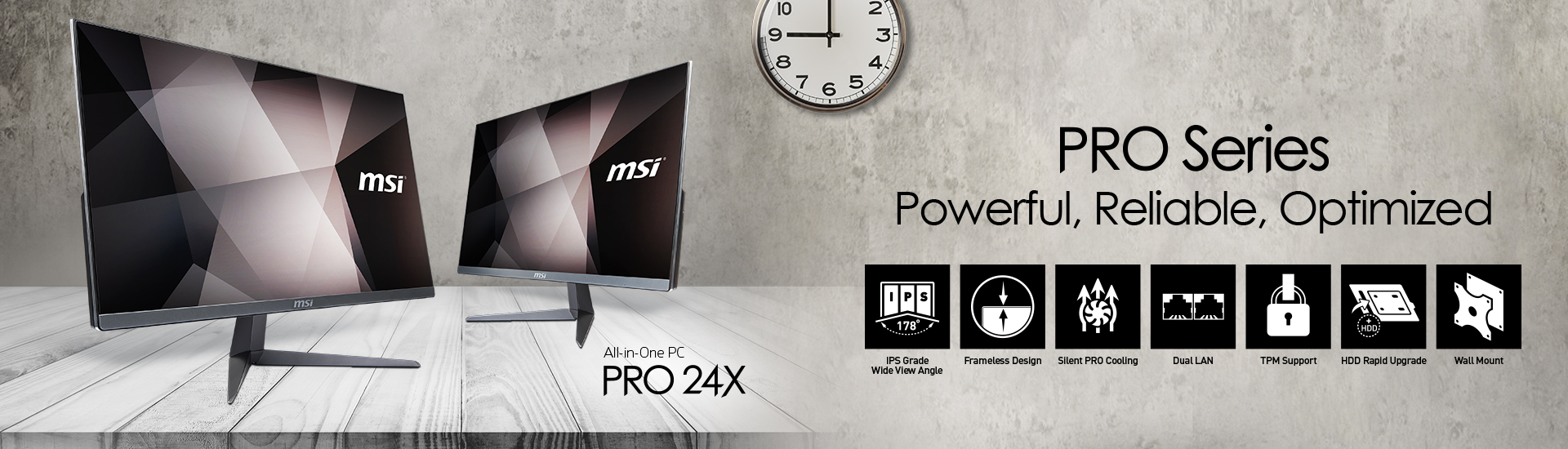 9a151fb6 spb pro 24x banner 1920x550msi เปิดตัวคอมพิวเตอร์ All   in   one รุ่นใหม่ล่าสุดจาก MSI ตอบโจทย์ทุกการใช้งานด้วยขุมพลัง New 10th Gen Intel® Core™ processors