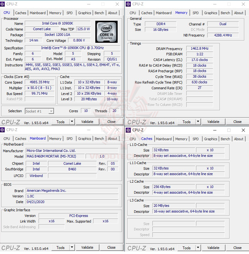 cpu MSI MAG B460M MORTAR REVIEW