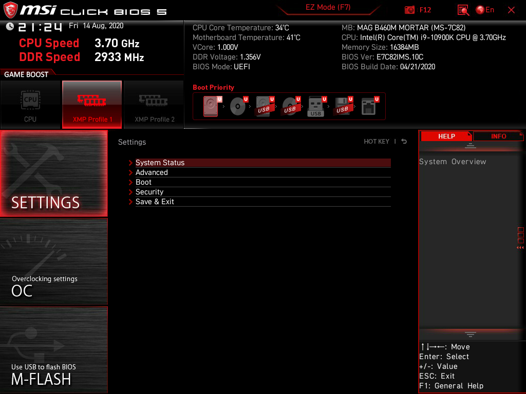 msi snapshot 40 MSI MAG B460M MORTAR REVIEW