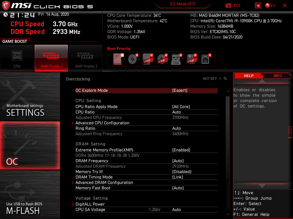 msi snapshot 41 MSI MAG B460M MORTAR REVIEW